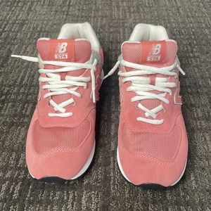 New Balance 574 Pink White Grey - Women’s Size 11
